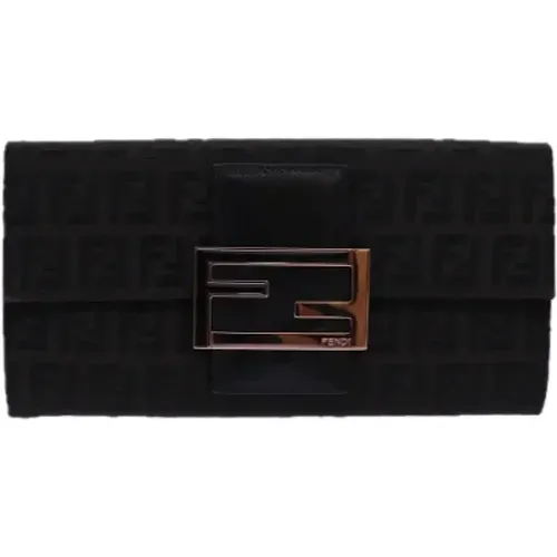 Pre-owned Canvas wallets , female, Sizes: ONE SIZE - Fendi Vintage - Modalova