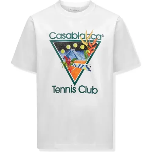 Tennis Club Icon T-Shirt , male, Sizes: 2XL - Casablanca - Modalova