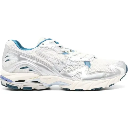 Mesh Sneakers with Leather Trim , male, Sizes: 9 UK, 7 1/2 UK, 8 1/2 UK, 6 UK, 9 1/2 UK, 10 1/2 UK, 10 UK, 7 UK, 8 UK - Mizuno - Modalova