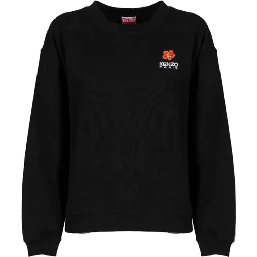 Crest Logo Sweatshirt , female, Sizes: M, L, S - Kenzo - Modalova