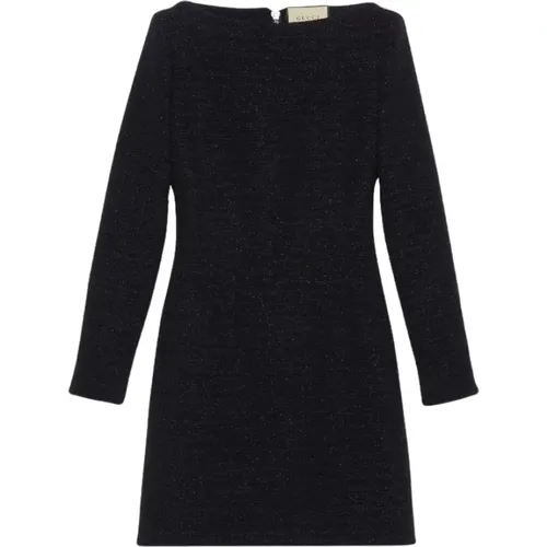 Glittered tweed dress , female, Sizes: XS - Gucci - Modalova
