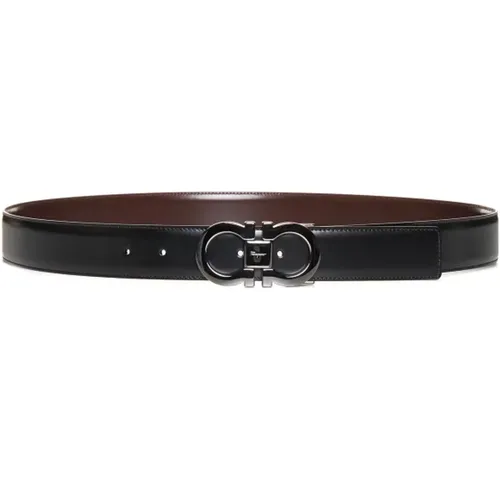 Double Adjustable Belts , male, Sizes: 115 CM, 110 CM, 105 CM - Salvatore Ferragamo - Modalova