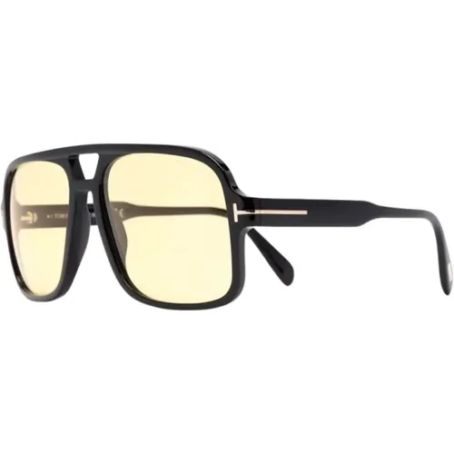 Schwarze Sonnenbrille mit Originalzubehör , Herren, Größe: 60 MM - Tom Ford - Modalova