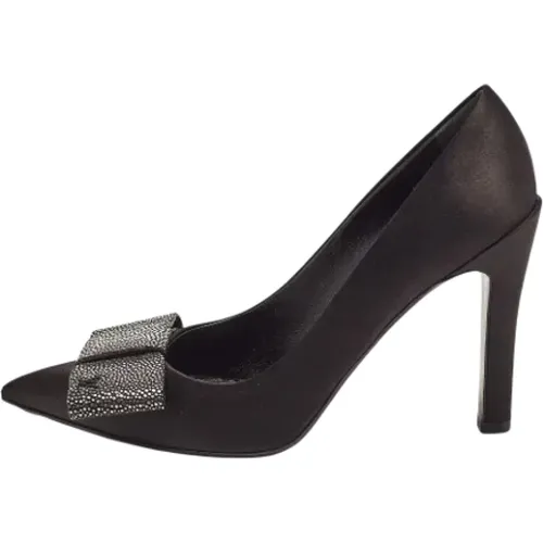 Pre-owned Satin heels , female, Sizes: 3 1/2 UK - Louis Vuitton Vintage - Modalova