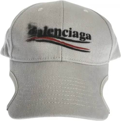 Pre-owned Cotton hats , female, Sizes: ONE SIZE - Balenciaga Vintage - Modalova