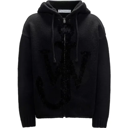 Anchor Logo Sweater , male, Sizes: XL, L, M - JW Anderson - Modalova