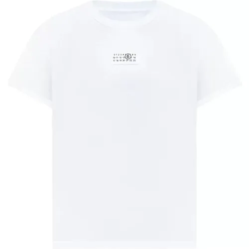 Cotton Short Sleeve T-Shirt , female, Sizes: L, M, S - MM6 Maison Margiela - Modalova