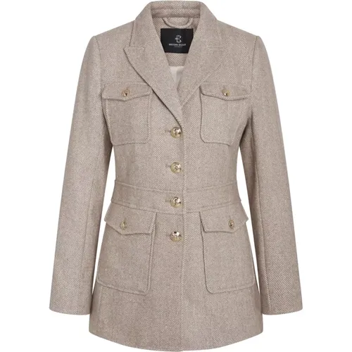 Elegante Scarletbbbaki Jacket Blazer Fallen Rock , Damen, Größe: 2XL - Bruuns Bazaar - Modalova