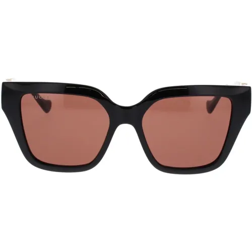 Chain Cat-Eye Sunglasses , female, Sizes: 54 MM - Gucci - Modalova