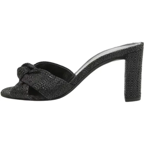 Pre-owned Raffia sandals , female, Sizes: 3 UK - Yves Saint Laurent Vintage - Modalova