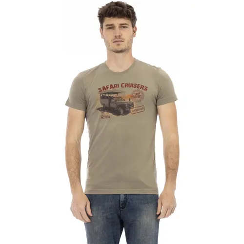 Casual T-Shirt mit Rundhalsausschnitt , Herren, Größe: L - Trussardi - Modalova