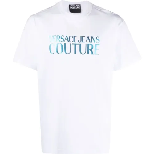 Cotton T-Shirt for Men - Aw23 , male, Sizes: XL, L, 2XL - Versace Jeans Couture - Modalova