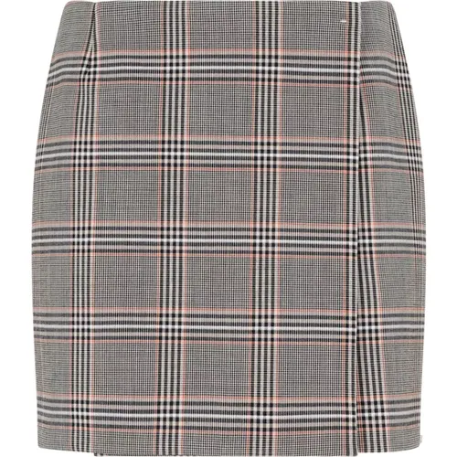 Checkered Mini Skirt Nude Neutrals , female, Sizes: S - SPORTMAX - Modalova