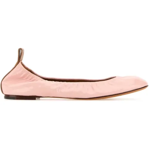 Rosa Lederballerinas , Damen, Größe: 36 EU - Lanvin - Modalova