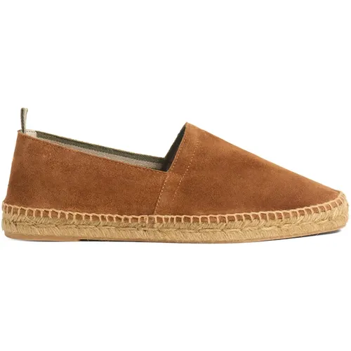 Pablo Espadrilles aus Spaltleder mit taupe Jute, handgenäht in Spanien. , Herren, Größe: 45 EU - Castañer - Modalova