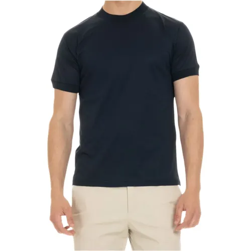 Mercerized Cotton T-shirt Polo , male, Sizes: XL - Tagliatore - Modalova