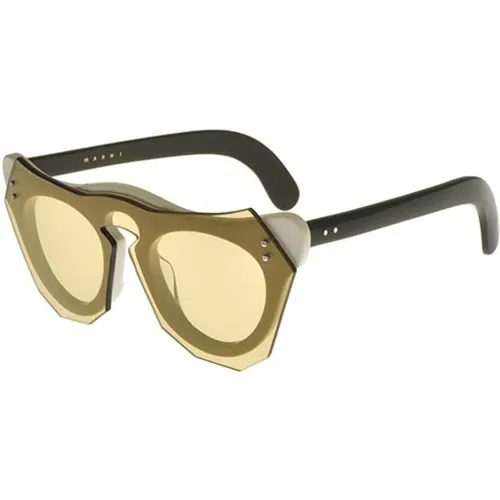 Light Brown Sunglasses,/Light Brown Sunglasses Me612S - Marni - Modalova