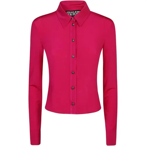 Fuchsia Hemden für Frauen , Damen, Größe: M - Versace Jeans Couture - Modalova