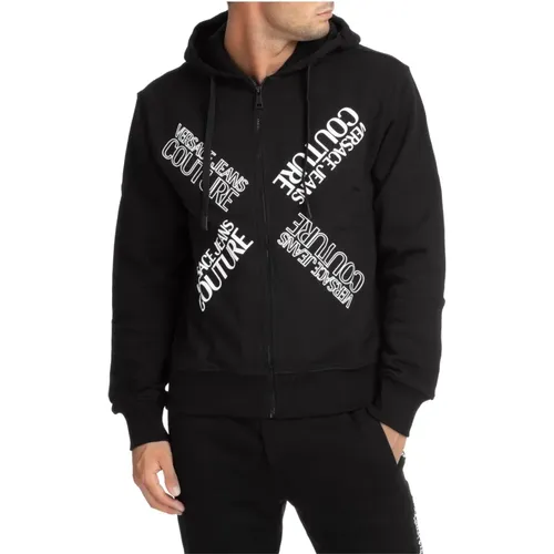 Hoodies , male, Sizes: XS, S - Versace Jeans Couture - Modalova