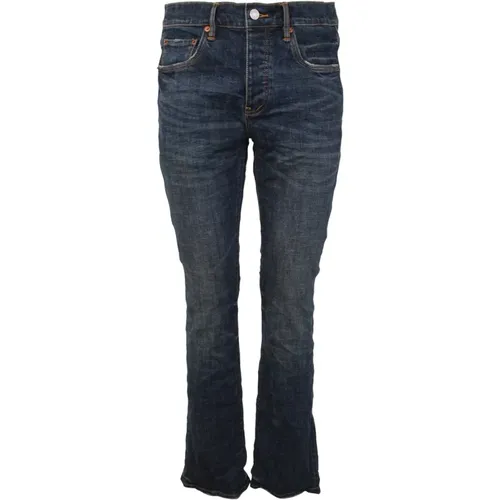 P004 Dirty Cast Indigo Jeans , male, Sizes: W30 - Purple Brand - Modalova