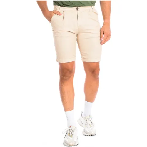 Weiße Bermuda-Shorts Casual Trendy Stil , Herren, Größe: W34 - LA MARTINA - Modalova