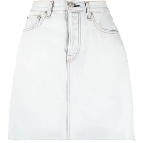 Casual Beige Cotton Mini Skirt , female, Sizes: W25 - Rag & Bone - Modalova