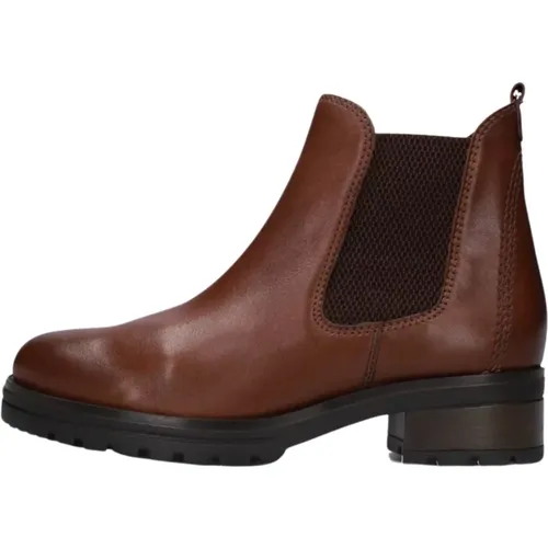 Cognac Chelsea Boots Stilvoll Trendy Komfort , Damen, Größe: 37 1/2 EU - Gabor - Modalova