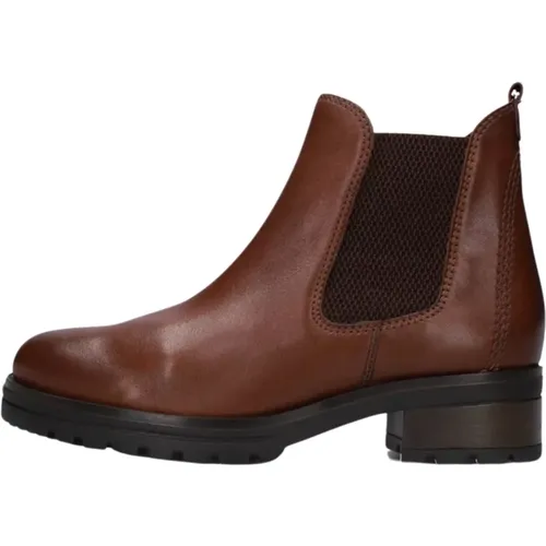 Cognac Chelsea Boots Stilvoll Trendy Komfort , Damen, Größe: 40 EU - Gabor - Modalova