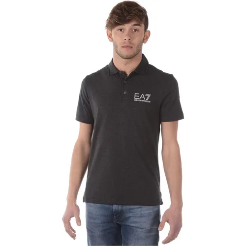 Klassisches Polo-Shirt für Männer , Herren, Größe: 2XL - Emporio Armani EA7 - Modalova