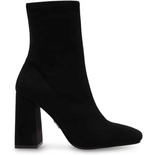 Chic ankle boots with heel , female, Sizes: 2 1/2 UK, 6 UK, 5 UK, 8 UK, 4 UK, 4 1/2 UK, 5 1/2 UK, 7 UK - Steve Madden - Modalova