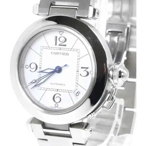 Pre-owned Stainless Steel watches , female, Sizes: ONE SIZE - Cartier Vintage - Modalova