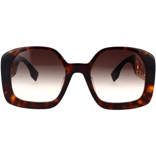 Oversized Square Sunglasses , unisex, Sizes: 54 MM - Fendi - Modalova