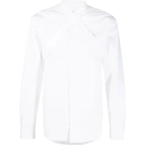 Weiße Baumwollhemd mit Riemen-Detail Off - Off White - Modalova