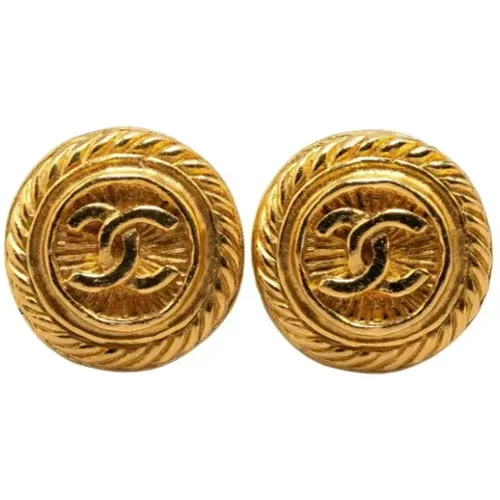 Pre-owned Fabric earrings , female, Sizes: ONE SIZE - Chanel Vintage - Modalova