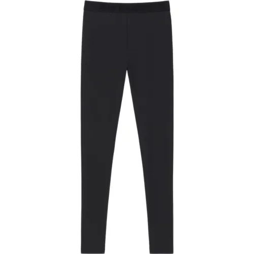Schwarze Hose mit elaschem Bund , Damen, Größe: XS - Givenchy - Modalova
