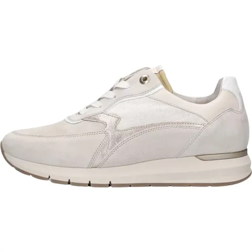 Niedrige Sneakers in Beige und Rosa , Damen, Größe: 37 1/2 EU - Gabor - Modalova