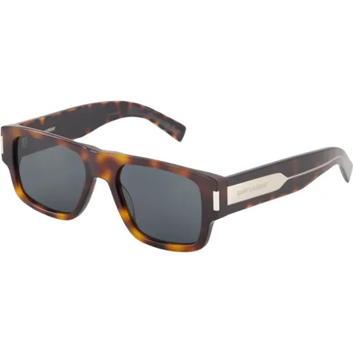 Schildpatt Sonnenbrille Slip-On Stil,Modische Sonnenbrille mit UV-Schutz - Saint Laurent - Modalova