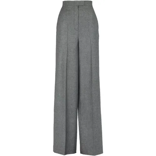 Wool High Waist Wide Leg Trousers , female, Sizes: XS - Fendi - Modalova