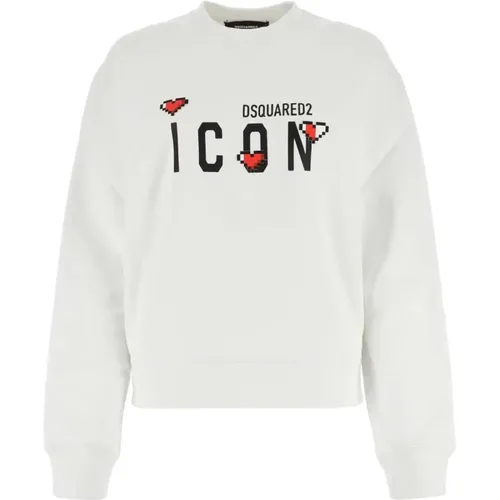 Cotton Sweatshirt - Classic Style , female, Sizes: S, XS - Dsquared2 - Modalova