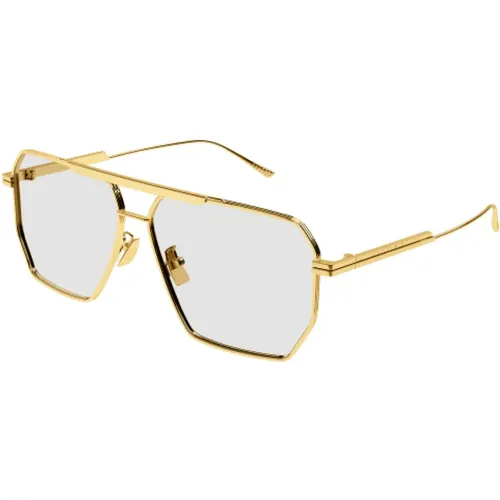 Goldene Pilotenbrille - Bottega Veneta - Modalova
