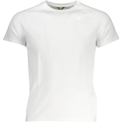 Cotton Crewneck Logo Tee with Short Sleeves , male, Sizes: 2XL, XL, M, L - K-way - Modalova