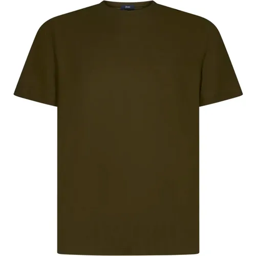 T-shirts and Polos , male, Sizes: M - Herno - Modalova