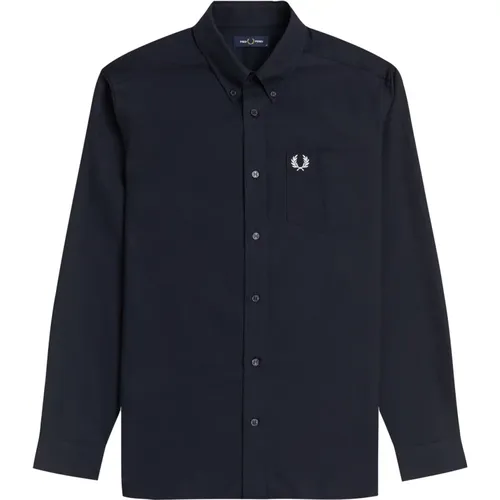 Klassisches Oxford-Hemd , Herren, Größe: L - Fred Perry - Modalova