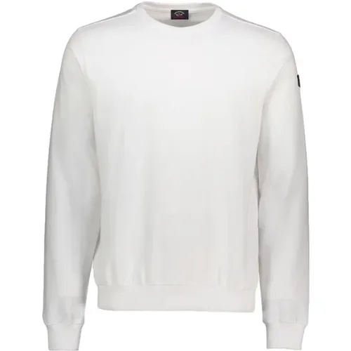Organic Cotton Sweatshirt With Iic Badge Genser , male, Sizes: S - PAUL & SHARK - Modalova