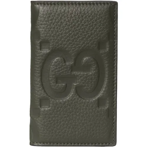 Luxury Leather Card Holder Wallet , male, Sizes: ONE SIZE - Gucci - Modalova