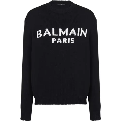 Logo Knit Sweater , male, Sizes: M, S, L - Balmain - Modalova