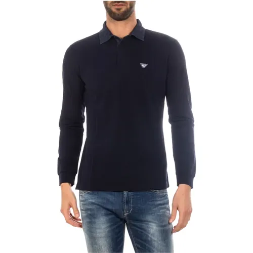 Klassische Polo Shirts für Männer , Herren, Größe: L - Armani Jeans - Modalova