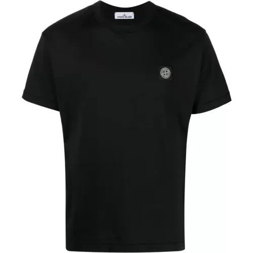 Ribbed Neckline T-shirts and Polos , male, Sizes: L, S, 2XL, XL, M, 3XL - Stone Island - Modalova