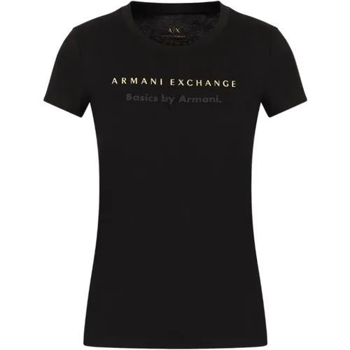 Classic Style T-Shirt, Various Colors , female, Sizes: XS - Armani Exchange - Modalova