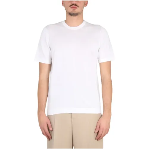 Crewneck T-Shirt , male, Sizes: L, XL - Drumohr - Modalova